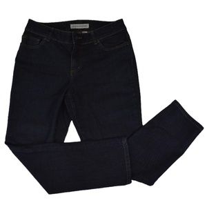 Chico's Platinum Jeans Dark Wash Denim Slim Leg